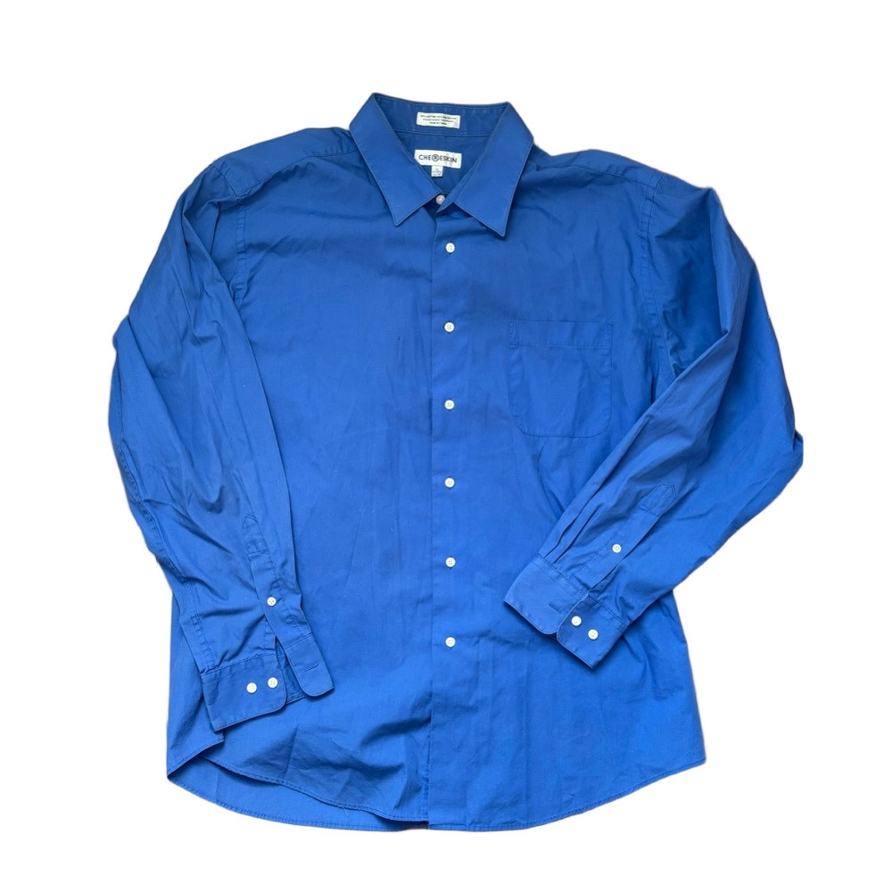 Classic Blue Men's Dress Shirt